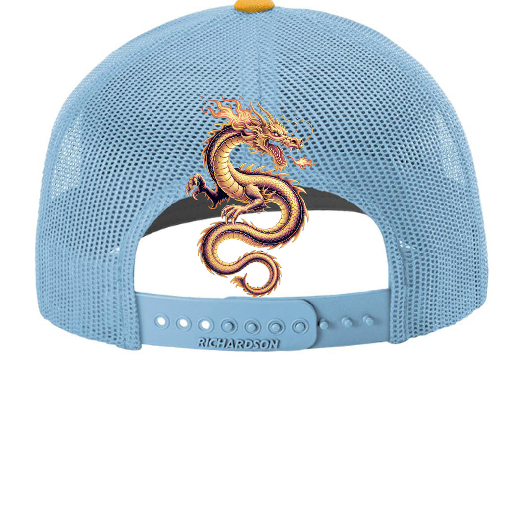 White/ Columbia Blue/ Yellow - BACK