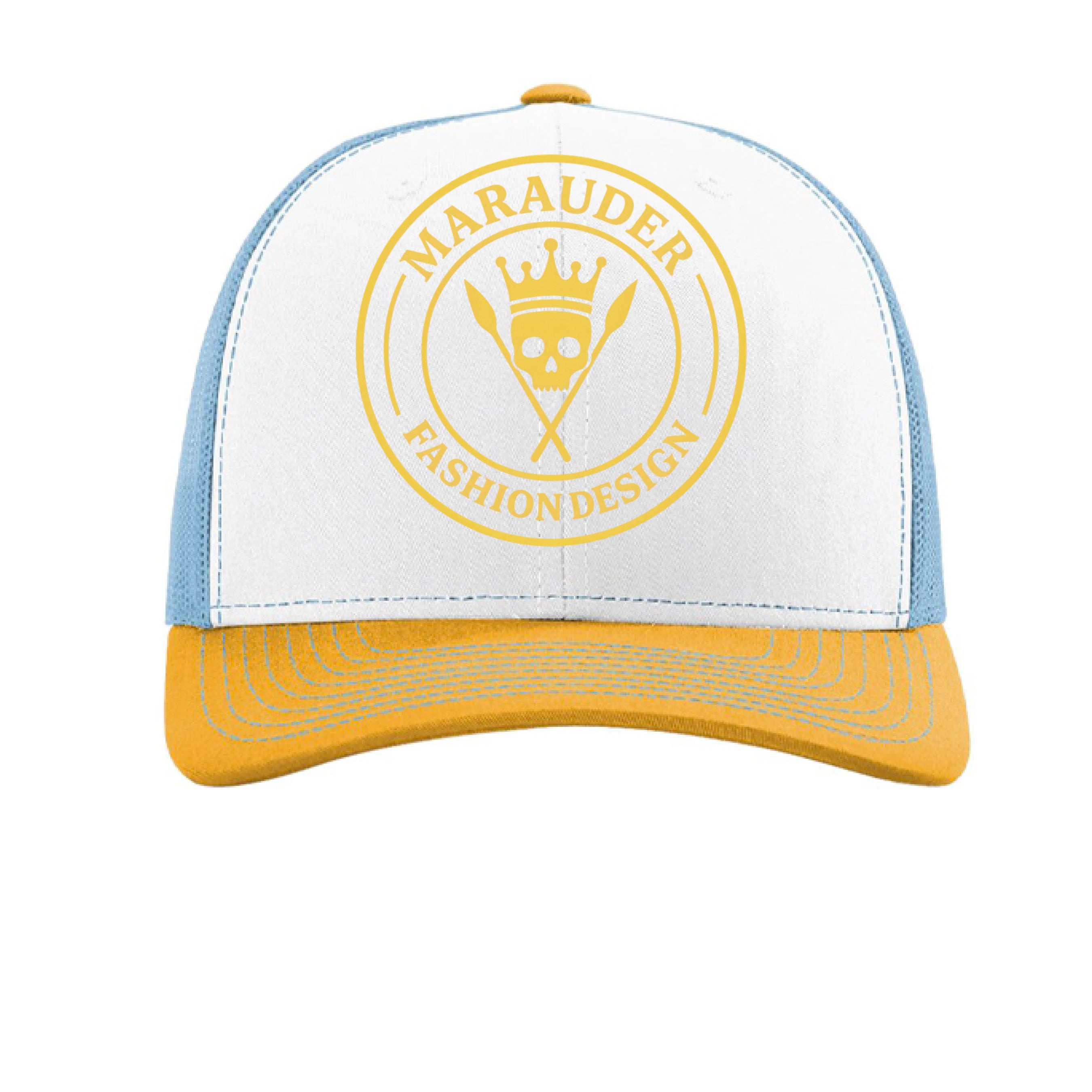 White/ Columbia Blue/ Yellow - FRONT