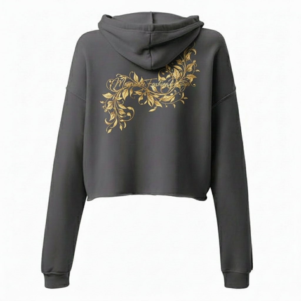 Crop Hoodie - Self Love Addicted with EMBROIDERY